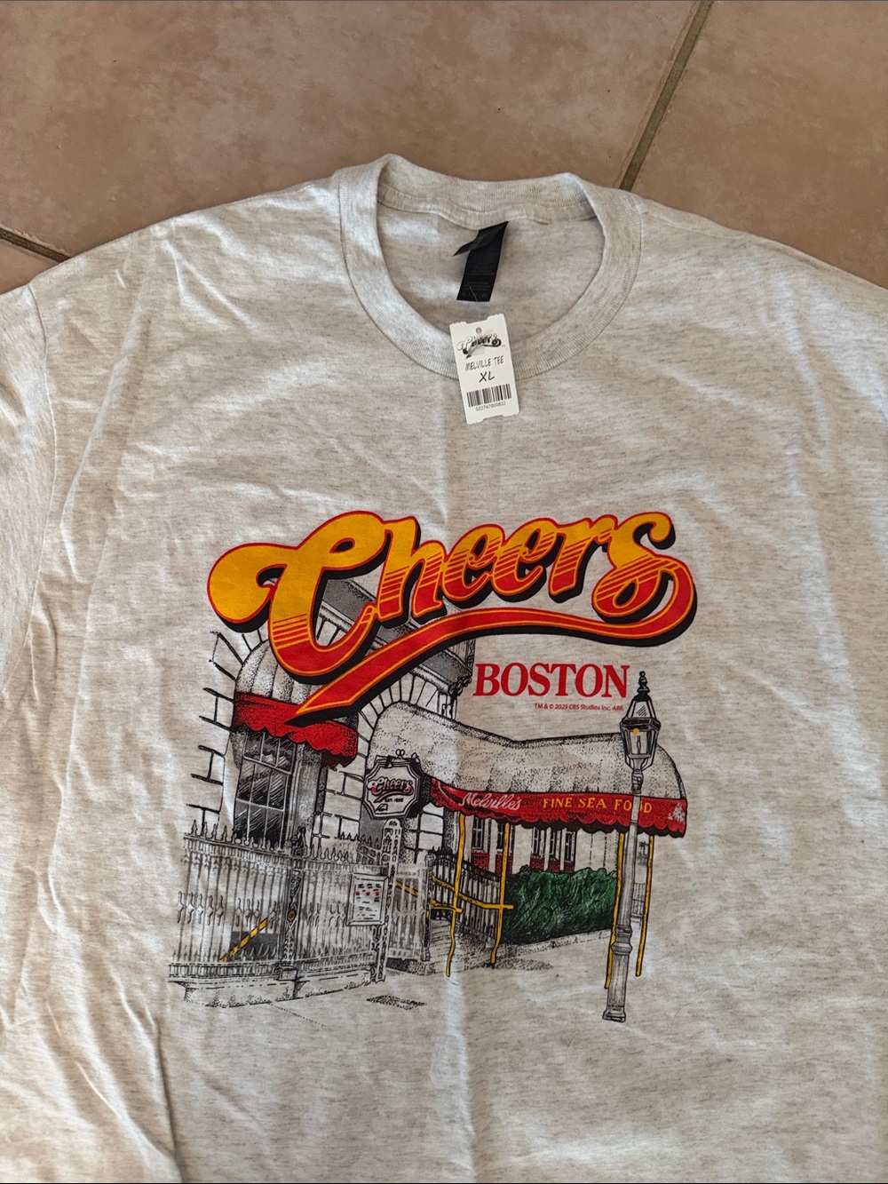 Cheers Boston Graphic Tee - Light Gray @@@ - Picture 2 of 3